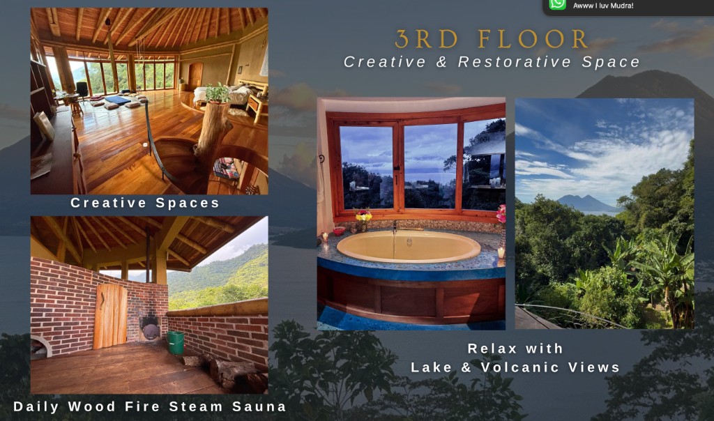 Jacuzzi with lake and volcanic views — 3rd floor